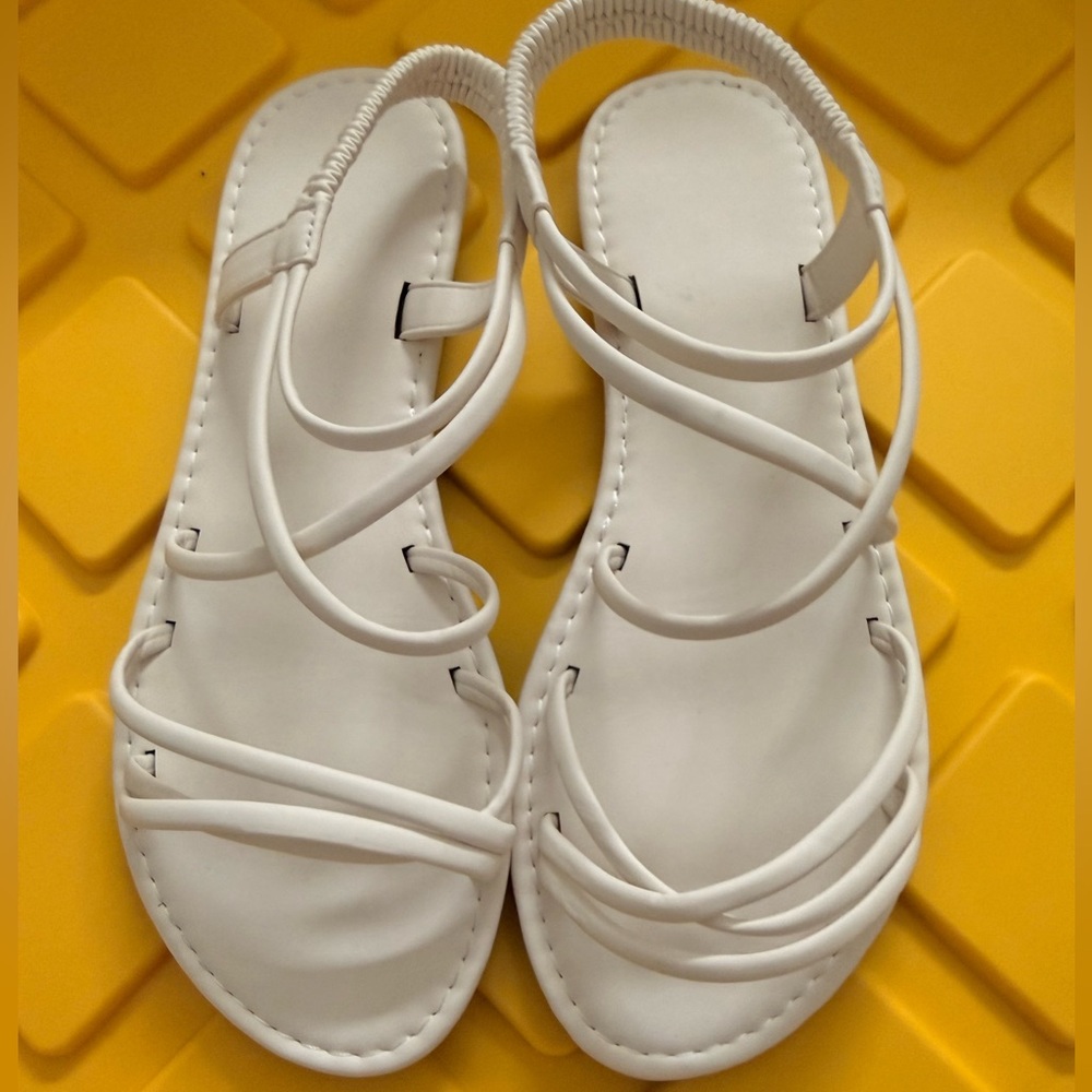 White Strappy Sandals